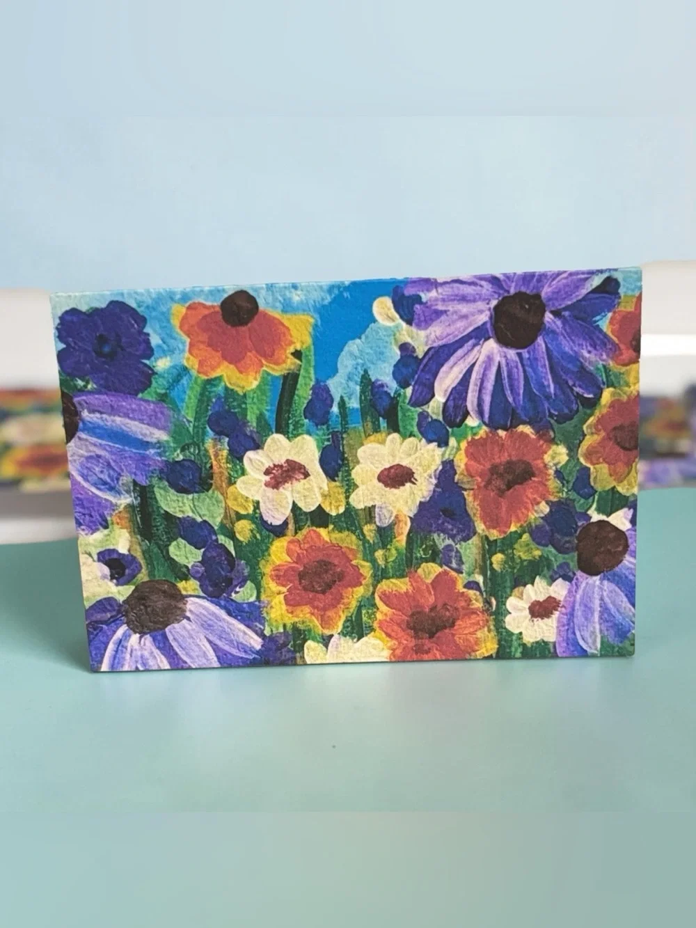 Garden Escape Wildflower Greeting Cards Set of 5 | Art by Briefcase Artist